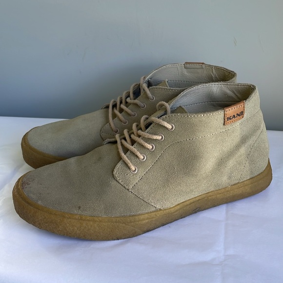 Karl Kani Y2K Chukka Desert Leather Boots Delaney Men’s Tan Size 8.5 - Picture 7 of 13